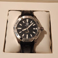 Tag Heuer Aquaracer Quartz Black Dial Black Rubber Strap Watch for Men - WBD1110.FT8021