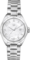 Tag Heuer Formula 1 Diamonds Mother Of Pearl White Dial Silver Steel Strap Watch for Women - WBJ1419.BA0664