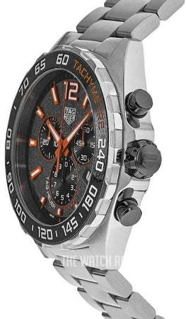 Tag Heuer Formula 1 Chronograph Ceramic Black Dial Silver Steel Strap Watch for Men - CAZ101AH.BA0842