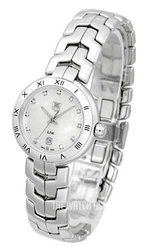 Tag Heuer Link Diamonds Mother of Pearl Dial Silver Steel Strap Watch for Women - WAT1417.BA0954