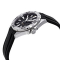 Tag Heuer Aquaracer Quartz Black Dial Black Rubber Strap Watch for Men - WBD1110.FT8021