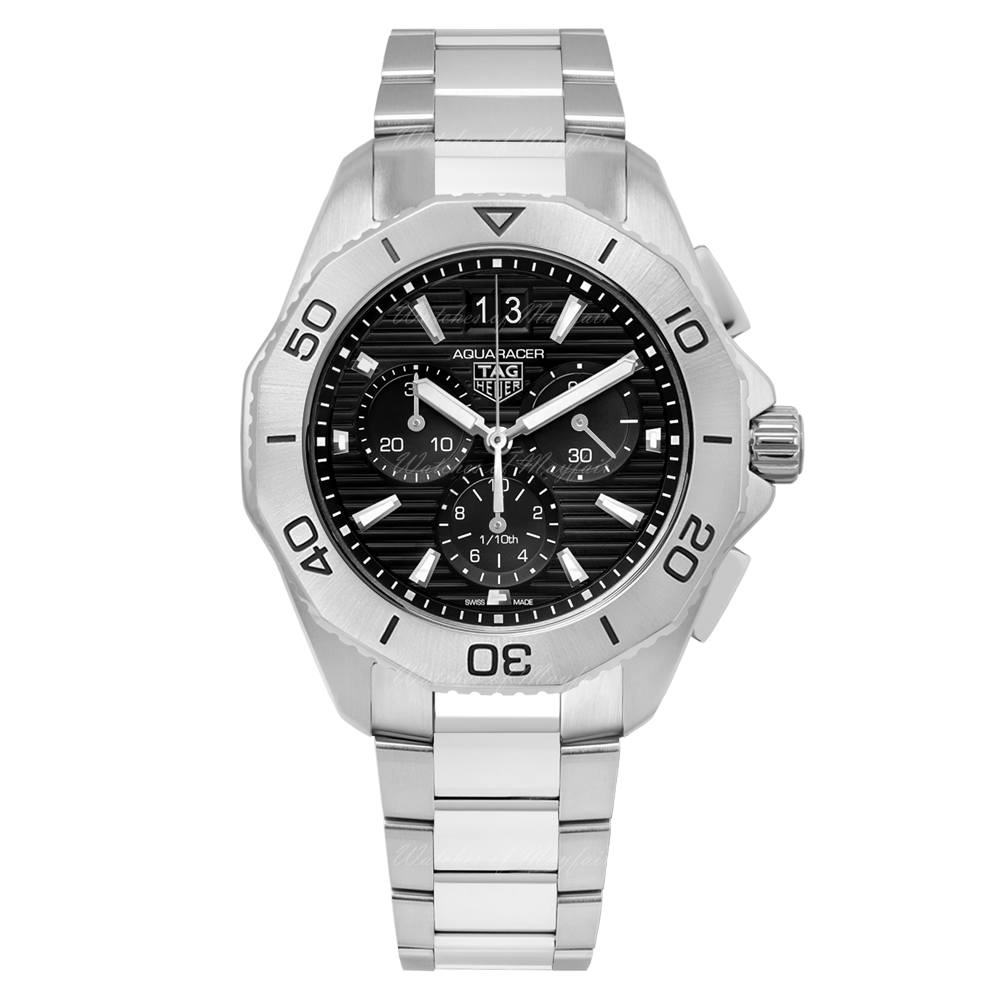 Tag Heuer Aquaracer Professional 200 Date Black Dial Silver Steel Strap Watch for Men - CBP1110.BA0627