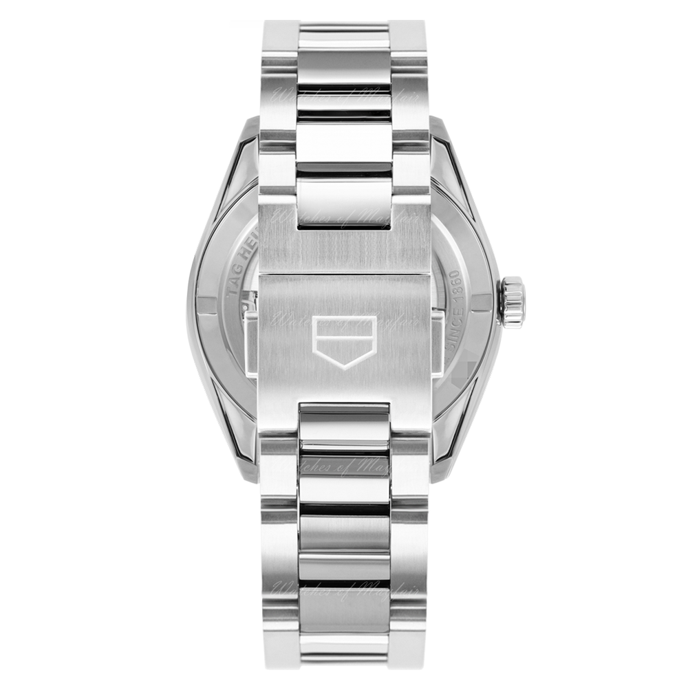 Tag Heuer Carrera Date Automatic 18K Green Dial Silver Steel Strap Watch for Women - WBN2312.BA0001
