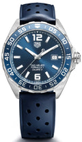 Tag Heuer Formula 1 Bucherer Blue Edition Blue Dial Blue Calfskin Strap Watch for Men - WAZ2015.FT8023