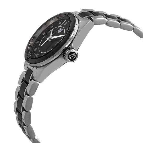 Tag Heuer Formula 1 Diamonds Black Dial Two Tone Steel Strap Watch for Women - WBJ141AB.BA0973