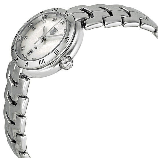 Tag Heuer Link Diamonds Mother of Pearl Dial Silver Steel Strap Watch for Women - WAT1417.BA0954