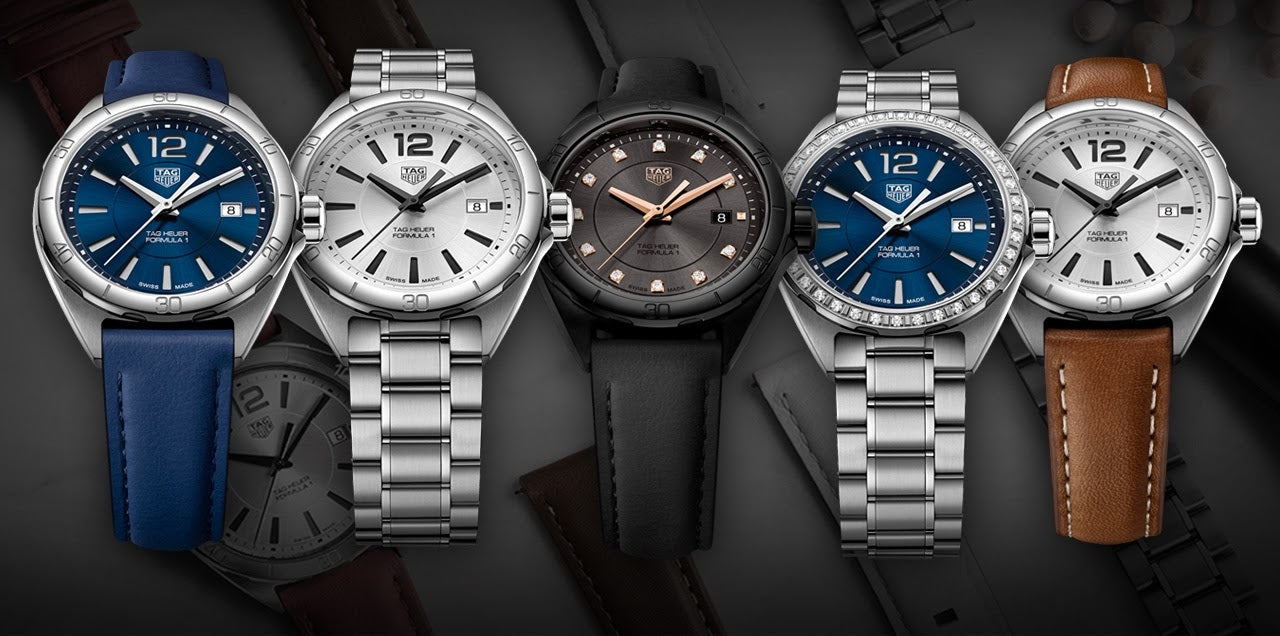 Tag Heuer Formula 1 Diamonds Blue Dial Silver Steel Strap Watch for Women - WBJ1416.BA0664