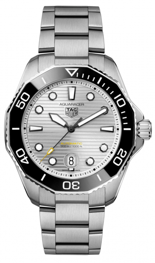 Tag Heuer Aquaracer Professional 300 Automatic White Dial Silver Steel Strap Watch for Men - WBP231C.BA0626