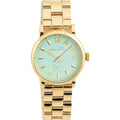 Marc Jacobs Baker Mint Green Dial Gold Steel Strap Watch for Women - MBM3284