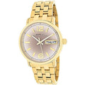 Marc Jacobs Fergus Gunmetal Grey Dial Gold Steel Strap Watch for Women - MBM3429