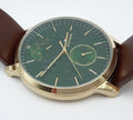 Tommy Hilfiger Hunter Green Dial Brown Leather Strap Watch for Men - 1791607