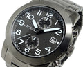 Marc Jacobs Larry Chronograph Black Dial Gunmetal Grey Steel Strap Watch for Men - MBM5031