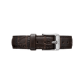 Daniel Wellington Classic Petite York Black Dial Brown Leather Strap Watch For Women - DW00100238