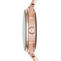 Marc Jacobs Tether Transparent Rose Gold Dial Rose Gold Steel Strap Watch for Women - MBM3417