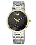 Movado 1881 Automatic Black Dial Two Tone Steel Strap Watch For Men - 0606916