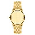 Movado Museum Classic Diamonds Mother of Pearl Dial Gold Steel Strap Watch For Women - 0606998