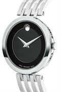 Movado Esperanza 28mm Black Dial Silver Steel Strap Watch For Women - 0607051