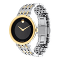 Movado Museum Esperanza Black Dial Two Tone Steel Strap Watch For Men - 0607058