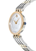 Movado Esperanza Mother of Pearl Dial Two Tone Steel Strap Watch For Women - 0607114