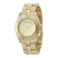 Marc Jacobs Blade Gold Dial Gold Steel Strap Watch for Women - MBM3126