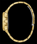 Guess Cosmic Chronograph Gold Dial Gold Steel Strap Watch for Women - GW0465L1