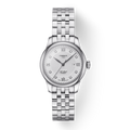 Tissot Le Locle Lady Automatic Diamonds Silver Dial Silver Steel Strap Watch For Women - T006.207.11.036.00