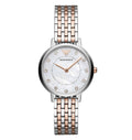 Emporio Armani Mother of Pearl Dial Two Tone Stainless Steel Watch For Women - AR11094