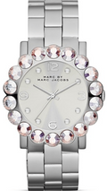 Marc Jacobs Amy Silver Dial Silver Steel Strap Watch for Women - MBM3222