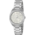 Gucci GG2570 Diamonds Silver Dial Silver Steel Strap Watch For Women - YA142505