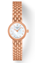 Tissot T Lady Lovely Mother of Pearl Dial Rose Gold Steel Strap Watch For Women - T058.009.33.111.00