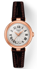 Tissot Bellissima Small Lady White Dial Brown Leather Strap Watch For Women - T126.010.36.013.00