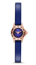 Marc Jacobs Blade Blue Dial Blue Leather Strap Watch for Women - MBM8641