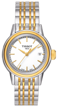 Tissot Carson Steel Lady White Dial Quartz Watch For Women - T085.210.22.011.00