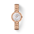 Tissot T Lady Flamingo Mother of Pearl Dial Rose Gold Steel Strap Watch For Women - T094.210.33.111.01