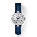 Tissot Bellissima Automatic Silver Dial Blue Leather Strap Watch For Women - T126.207.16.013.00