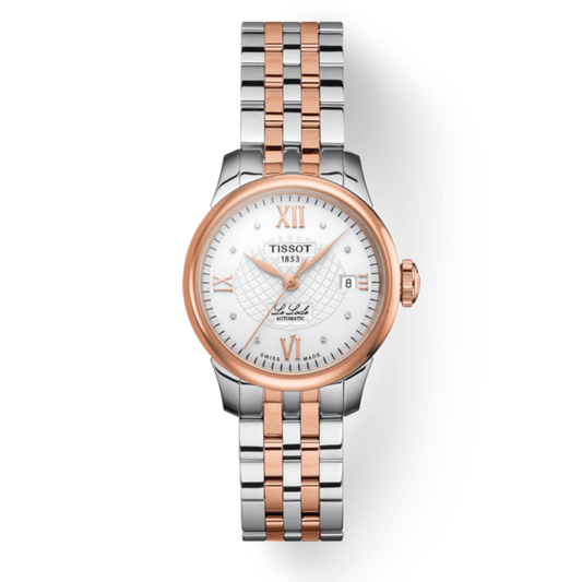 Tissot Le Locle Automatic Lady Silver Dial Two Tone Steel Strap Watch For Women - T41.2.183.16