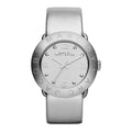 Marc Jacobs Amy Silver Dial Silver Leather Strap Watch for Women - MBM8626