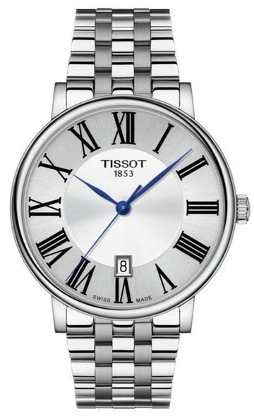 Tissot Carson Premium Silver Dial Silver Steel Strap Watch For Men - T122.410.11.033.00