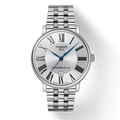 Tissot T Classic Carson Premium Powermatic 80 Silver Dial Silver Steel Strap Watch For Men - T122.407.11.033.00