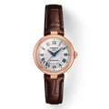 Tissot Bellissima Automatic Silver Dial Brown Leather Strap Watch For Women - T126.207.36.013.00