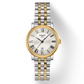 Tissot T Classic Carson Lady Premium Silver Dial Two Tone Steel Strap Watch For Women - T122.210.22.033.00
