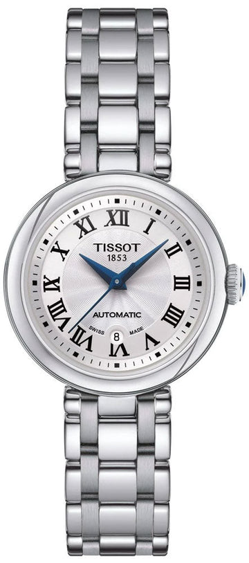 Tissot Bellissima Automatic Silver Dial Silver Steel Strap Watch For Women - T126.207.11.013.00