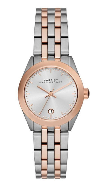 Marc Jacobs Peeker Silver Dial Two Tone Steel Strap Watch for Women - MBM3375