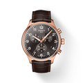 Tissot Chrono XL Black Dial Brown Leather Strap Watch For Men - T116.617.36.057.01