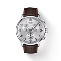 Tissot T Sport Chrono XL Classic Silver Dial Brown Leather Strap Watch For Men - T116.617.16.037.00