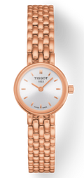 Tissot T Lady Lovely Silver Dial Rose Gold Steel Strap Watch For Women - T058.009.33.031.01