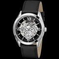 Guess Tailor Multifunction Black Dial Black Leather Strap Watch for Men - GW0389G1