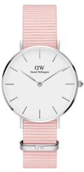 Daniel Wellington Classic Petite Rosewater White Dial Pink NATO Strap Watch For Women - DW001000318
