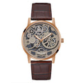 Guess Gadget Brown Dial Brown Leather Strap Watch for Men - GW0570G2