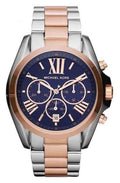 Michael Kors Bradshaw Blue Dial Two Tone Steel Strap Watch for Women - MK5606